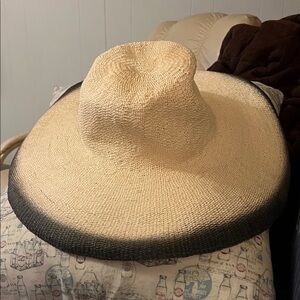 San Diego Hat Company Natural and Black Straw Hat